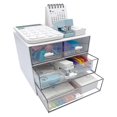 thumbnail image 4 of Organizador de maquillaje Yashi con 4 cajones color blanco, 4 of 5