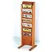 thumbnail image 3 of Wooden Mallet Free Standing 7 Pocket Magazine Rack in Medium Oak, 3 of 3