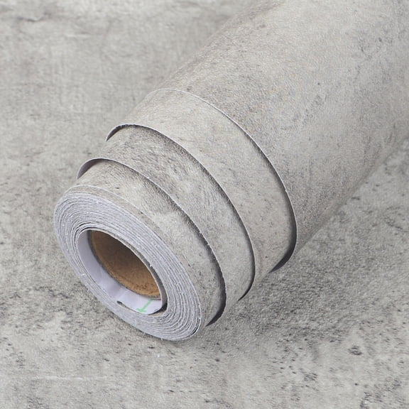 AbaBoorty Cement Gray Peel and Stick Contact Paper 15.8"x78", Waterproof Concrete Wallpaper Countertop Vinyl Wrap for Kitchen Counter Table Desk Bedroom Accent Wall