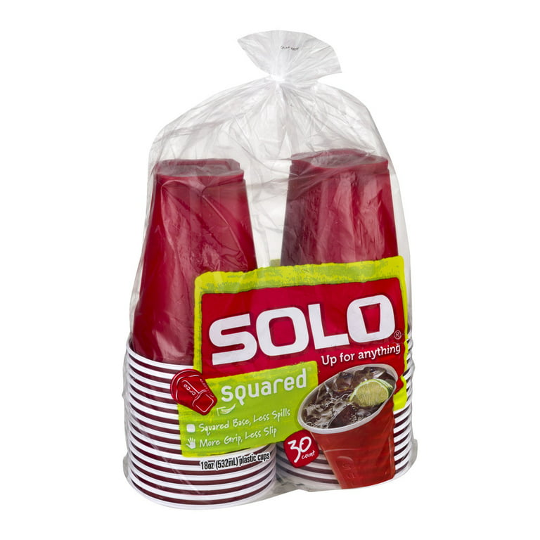 Solo 18 oz RPET Plastic Cup - 28 Count - Clear