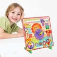 thumbnail image 3 of Wooden Calendar Circle Teaching Clock for Kindergarten Classroom, 3 of 8
