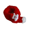 thumbnail image 3 of Bufanda navideña de Papá Noel para calentar el cuello con pompón , regalo para mascotas, calentador de cuello, disfraz para fiesta, disfraz para M, 3 of 8