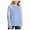 Sky Blue, variant on Ulanda Girls Striped Thumb Hole Long Sleeve Shirts Kids Crewneck Tunic Tops Curved Hem Tees 5-14 Years (Yellow, 18-24 Months)