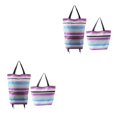 thumbnail image 2 of Toystoory Bolsa de compras multifunción de tela para las necesidades diarias Bolsa de compras versátil y duradera con ruedas Happy ribbon cinta feliz 2Conjunto, 2 of 6