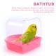 thumbnail image 4 of EeaseMX Baño para pájaros enjaulado con múltiples jaulas, cubierto para pájaros pequeños, canarios, periquitos y loros (rojo), 4 of 7