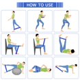 thumbnail image 1 of Resistance Bands Squat Bands, Bands For Working Out Booty Band, For Women For Beginners, 1 of 8