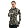 thumbnail image 7 of BASSDASH Women's UPF 50+ Camo Hunting Hoodie with Neck Gaiter Breathable Performance Long Sleeve Fishing Hooded Tee FS03W, 7 of 7