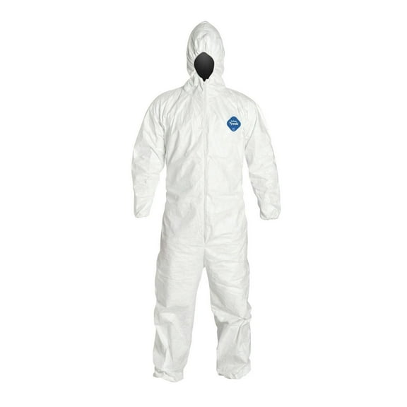 Tyvek Coverall Suit with Hood Large