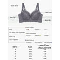 thumbnail image 6 of Agnes Orinda Women's Plus Size Comfortable Soft Push Up Lingerie Embroidery Lace Bralette, 6 of 7