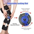 thumbnail image 3 of Hinged Knee Brace ROM Post Op Knee Immobilizer Adjustable Knee Immobilizer Support with Side Leg Stabilizers for Men and Women for Meniscus Tear, Arthritis, ACL, PCL, Osteoarthritis, Orthopedic Rehab, 3 of 7