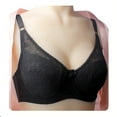 thumbnail image 3 of Womens Daily Solid Sexy Lace Gathered Bra Straps Breast Cup Underwear, 3 of 3