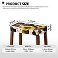 thumbnail image 7 of ZUXONGSY Sunflower Cow Pattern Stool Covers Rectangle 2 Pcs Counter Stool Covers with Elastic Bands Stretch to Fit Stool Covers Vanity Stool Cover for Wooden Metal Bench Home Decor, 7 of 7