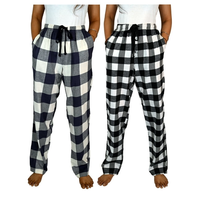 womens plaid flannel lounge pants