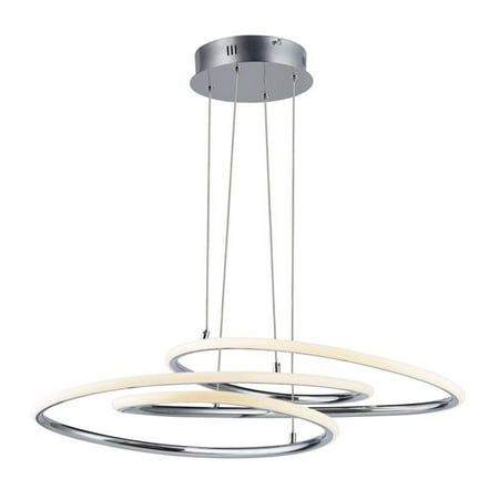 

3.75 in. Coaster LED Pendant Ceiling Light Polished Chrome
