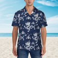 thumbnail image 4 of Fotbe Dragon Hawaiian Shirt for Men Unisex Summer Beach Casual Short Sleeve Cotton Linen Button Down Shirts-3X-Large, 4 of 9