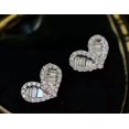 thumbnail image 2 of Simulated Diamond 14K White Gold Plated Women's Stud Earring 2.00Ct Round Cut, 2 of 2