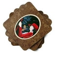 thumbnail image 2 of Carolines Treasures SS8551FC Lady driving with her Rottweiler Foam Coaster Set of 4 3 1/2 x 3 1/2 multicolor, 2 of 3
