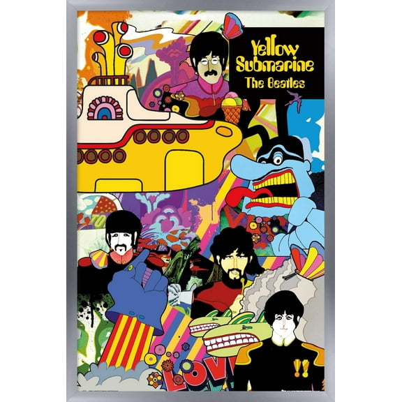 The Beatles - Submarine Collage (24X36) Poster