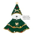 thumbnail image 6 of Dog Christmas Outfit Pets Xmas Tree Costume Pointed Hat with Neck Collar Festive Pet Attire for Parties Dress-up Photography, 6 of 7