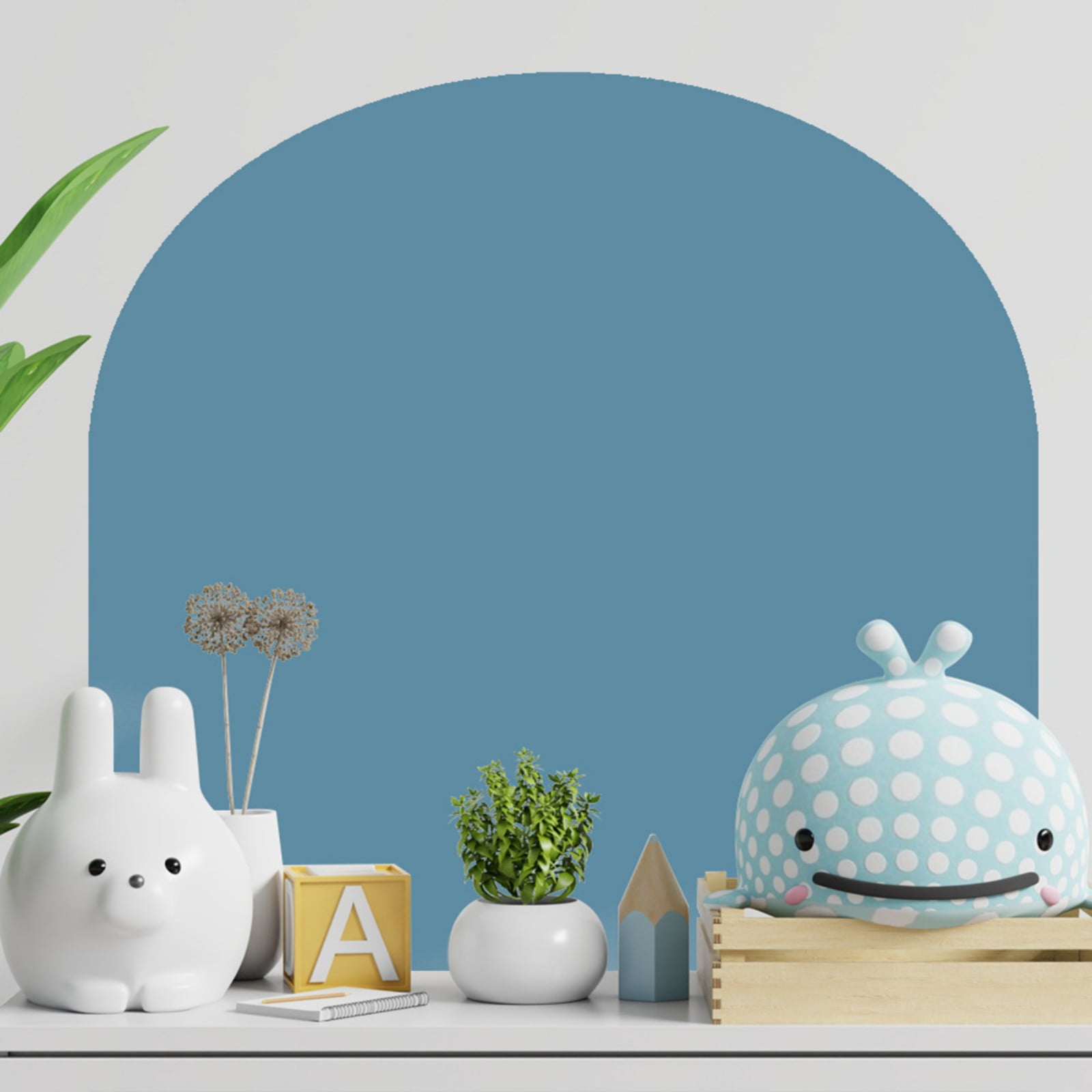 Boho Arch Wall Decals Decor, Premium Modern Tall Arch Wall Stickers Removable, Peel and Stick Boho Headboard Rent Friendly Wall DIY Art Murals for Bedroom Living Room