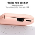 thumbnail image 6 of TECH CIRCLE Case Compatible with Motorola Moto Razr 2022, [Pen Holder] Silm Premium PU Leather Business Folding Hinge Protective Cover Case for Motorola Moto Razr 2022, Pink, 6 of 9