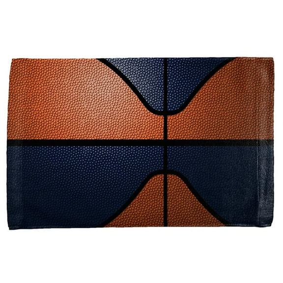 Championship Basketball Orange & Navy All Over Sport Towel
