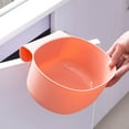 thumbnail image 4 of Poubelle Suspendue pour Cabine en Plastique, Panier de Rangement, Bacs à Ordures (Rose), 4 of 8