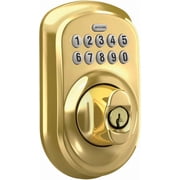Schlage Bright Brass Steel Electronic Deadbolt