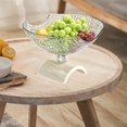 thumbnail image 1 of Frutero de pedestal, frutero de pedestal, soporte para postres, frutero transparente, bandeja para frutas para encimera de cocina, mesa de comedor,, 1 of 8