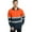 Orange Navy, variant on Toptie Safety Shirt Reflective High Visibility Long Sleeve Pocket Polo Tee-Yellow Navy-XL