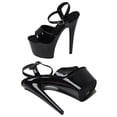 thumbnail image 6 of WUXIN H&P Women's 7-Inch Platform Heels, Stiletto Ankle-Strap Sexy Pole Dancing Exotic High Heel Shoes for Party & Club, Black 8, 6 of 6