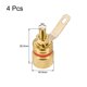 thumbnail image 2 of Conector de terminal hembra de enchufe de poste de unión de 4 mm, 4 paquetes, chapado en oro para amplificador de altavoces, 2 of 4