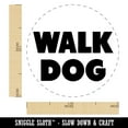 thumbnail image 2 of Walk Dog Bold Text Self-Inking Rubber Stamp Ink Stamper - Pink Ink - Medium 1 Inch, 2 of 7