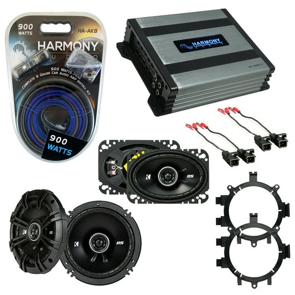 Fits Chevy CK Pickup 1995-2000 Speaker Upgrade Kicker DSC5 DSC46 & HA-A400.4 Amp