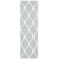 thumbnail image 2 of SAFAVIEH Cambridge Raleigh Geometric Wool Runner Rug, Blue/Ivory, 2'6" x 6', 2 of 8