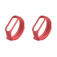thumbnail image 1 of braveheart Replacement Strap Skin-friendly Wear-resistant Smart Wrist Strap Sport Bracelet Easy Installment Replacement for Mi 3 Red 2Set, 1 of 6