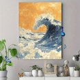 thumbnail image 4 of Qisvanset 12x16 Inch Kanagawa Wave Canvas Wall Art, Traditional Japanese Ukiyo-e Vintage Art Home Decor, 4 of 8
