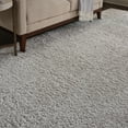 thumbnail image 6 of Nourison Ultra Plush Shag Solid Light Grey 9' x 12' Area Rug, (9x12), 6 of 9