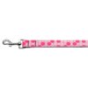 Diagonal Dots Nylon Collar Light Pink 1 wide 6ft Lsh