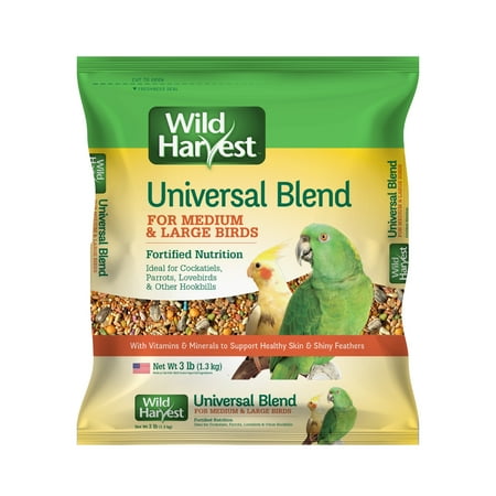 UPC: 0026851012047 | Wild Harvest Universal Blend For Medium And Large Birds 3 Pounds  Fortified Nutrition