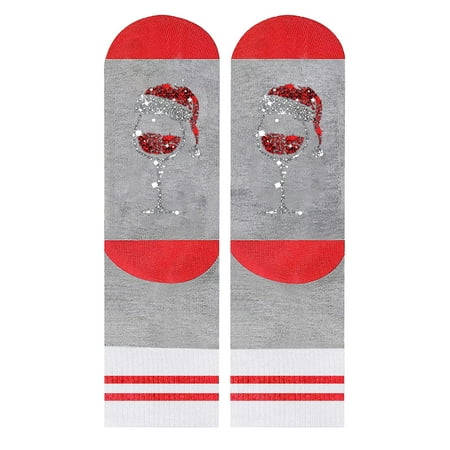 

Qxutpo Womens Socks Christmas Casual Cute Pattern Casual Bag Show off Socks