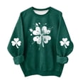 thumbnail image 2 of hengsof Chandail de Mode pour Enfants pour la Saint-Patrick, Chandail Graphique à Manches Longues et Col Rond pour les Festivités, Âges 1 à 13 Ans, 2 of 5