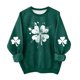 thumbnail image 2 of Blusas y camisas de manga larga con cuello redondo para niños Estampado del Día de San Patricio Estampados de manga larga Casual Suelto Forro polar para mayor calidez Sudadera con capucha de manga lar, 2 of 5