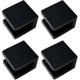 thumbnail image 3 of (4, Matte Black) Glass Clamp, No-drill-on-glass Glass Holder Glass Shelf Bracket Glass Clip Support, 3 of 4