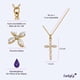 thumbnail image 5 of Collares para Mujer de Cruz Oro 18k con Zirconia Cúbica, LuckyLy Acero Inoxidable con Baño de Oro 18k, Cadena y Dije – Joyería ideal como Regalos para Mujer Navidad y Regalos para Mamá, Modelo blanco, 5 of 6