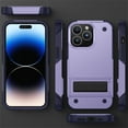 thumbnail image 6 of ELEHOLD for iPhone 14 Plus, Rugged Shockproof Hard PC Case,With Built-in Foldable Invisible Kickstand Heavy Duty Case Cover, lightpurple, 6 of 7