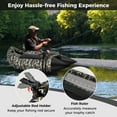 thumbnail image 6 of Infans Inflatable Float Tube w/ Flippers Fish Ruler Rod Holder Storage Pockets Pump, 6 of 7