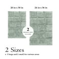 thumbnail image 4 of BNM Non-Slip Washable Bath Rug Set, 20" x 30", 24" x 36", Sage, 4 of 8