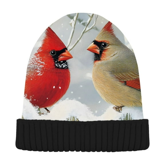 joogoo Cardinals in Winter Beanie Hats Cuffed Winter Warm Knit Thick Beanies