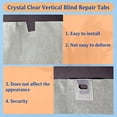 thumbnail image 5 of Vertical Blind Repair Tabs Vane, Vertical Blind Repair Tabs Clear Fixer, 3cm Verticle Blinds Snap in Replacement Slats, Plastic Vertical Blind Repair Tabs for Vertical Blinds Replacement Slats,White, 5 of 6